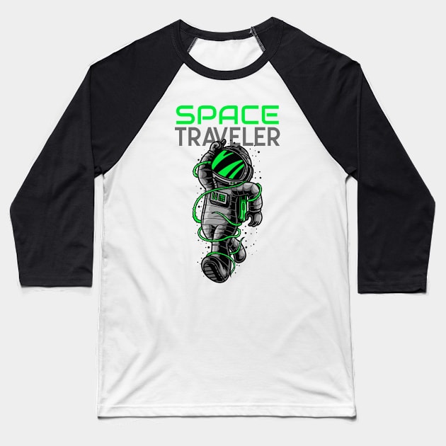 Space Traveler Baseball T-Shirt by Z1